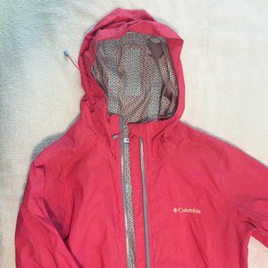 Columbia Hot Pink Arcadia Rain Jacket